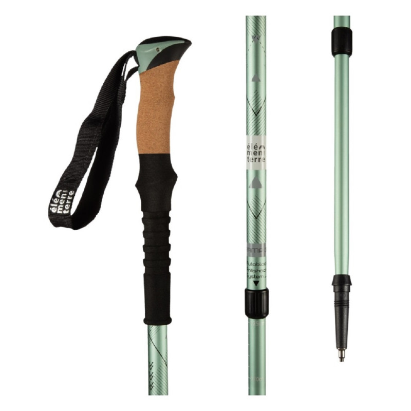 Pólo de alumínio Elementerre Tramp 1.0 Verde infinito