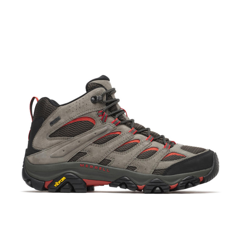 Bota Merrell Moab 3 Mid GTX Gris/Negro/Rojo