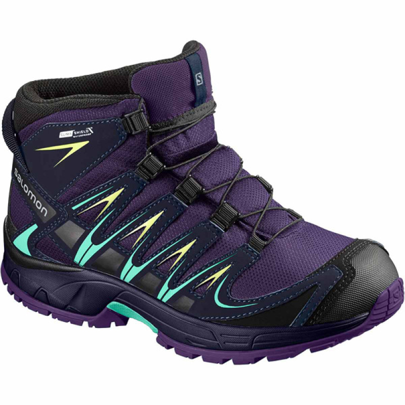 Bota Salomon XA PRO 3D MID CSWP K Roxo / Turquesa