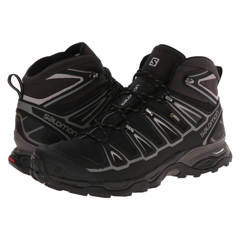 Bota Salomon X Ultra Mid 2 GTX preta / cinza aço