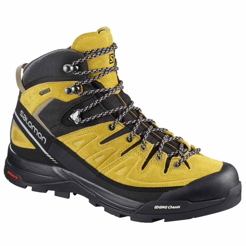 Bota Salomon X Alp Mid LTR GTX amarela / preta / cinza