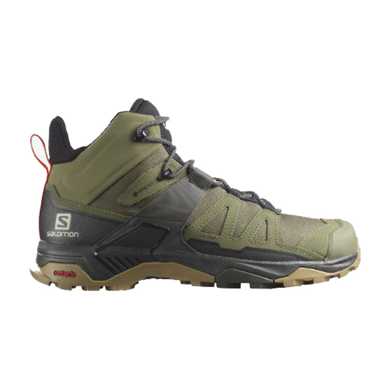Bota Salomon X Ultra 4 Mid Wide GTX verde oliva