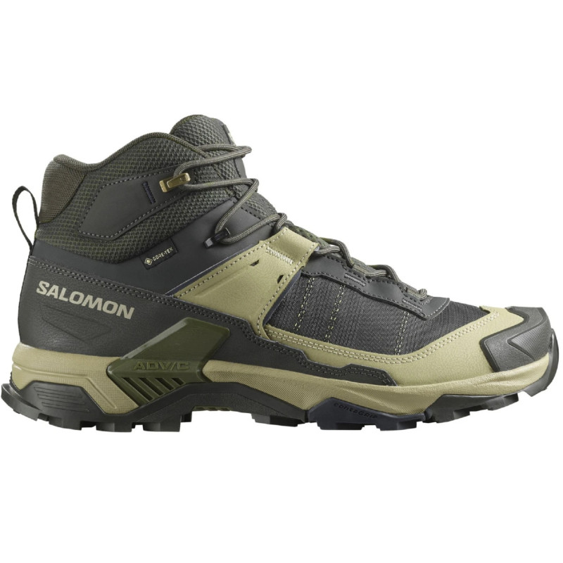 Bota Salomon X Ultra 5 Mid GTX Cinza/Verde