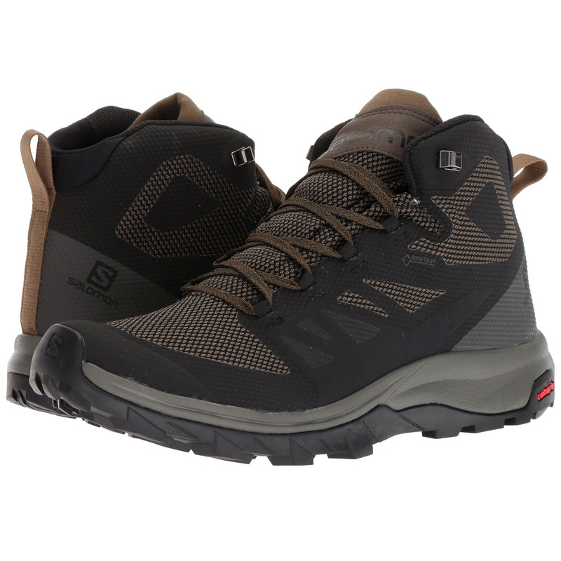 Botas Salomon Outline Mid GTX Negro / Kaki