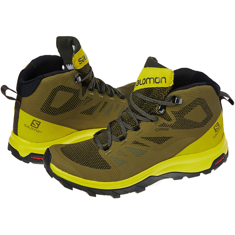 Botas Olive Salomon Outline Mid GTX / Lima