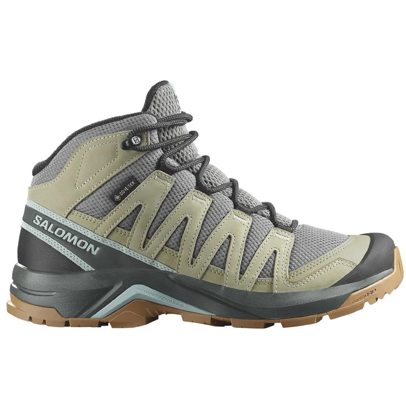 Botas Salomon X-Adventure Recon GTX W Verde Médio/Cinza