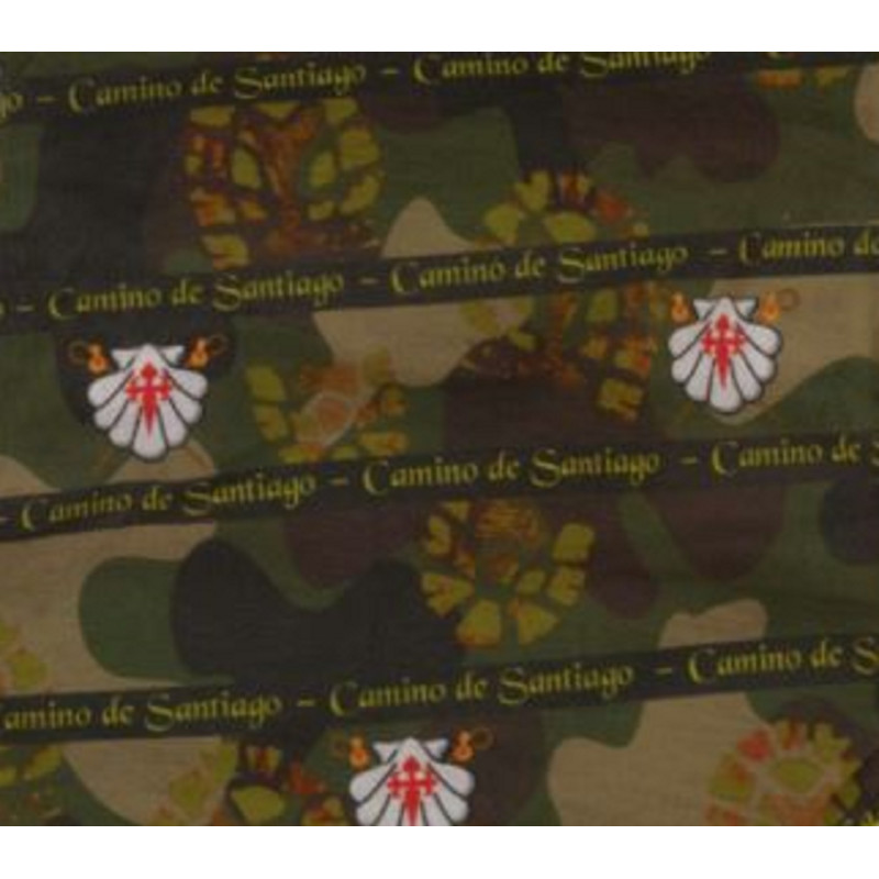Cachecol Camino de Santiago Camuflagem