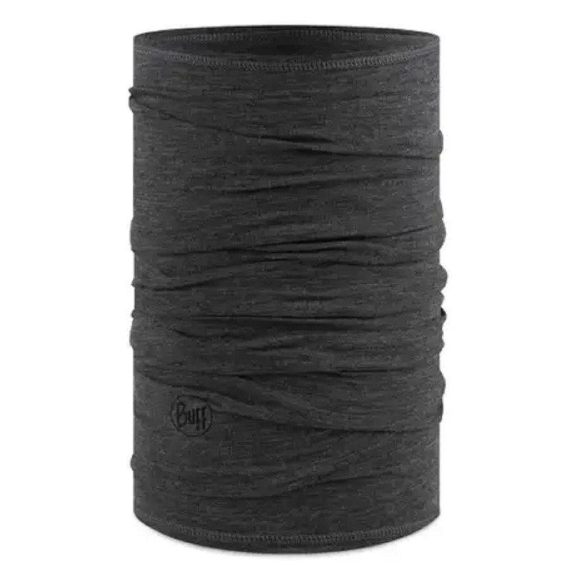 Buff Merino Leve Sólido Cinza Pescoço Polaina
