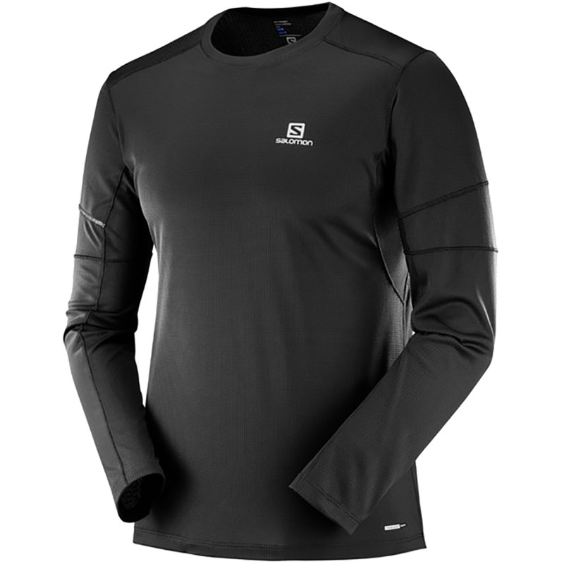 Salomon Agile LS Tee Camiseta preta