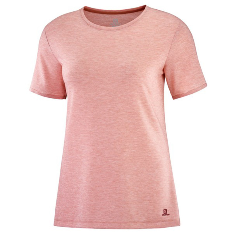 Camiseta Salomon Essencial Manga Curta Camiseta W Rosa