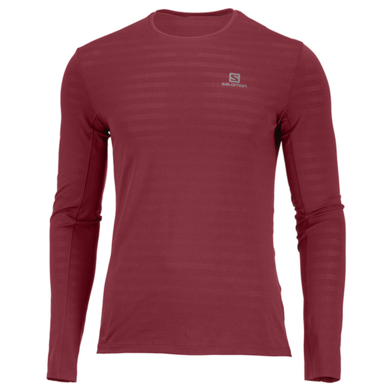 Camiseta Salomon XA LS Tee M Biking Vermelho