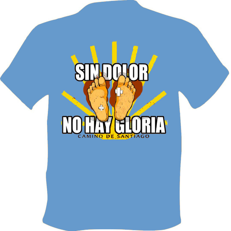 Sem dor, sem Glory Blue T-Shirt