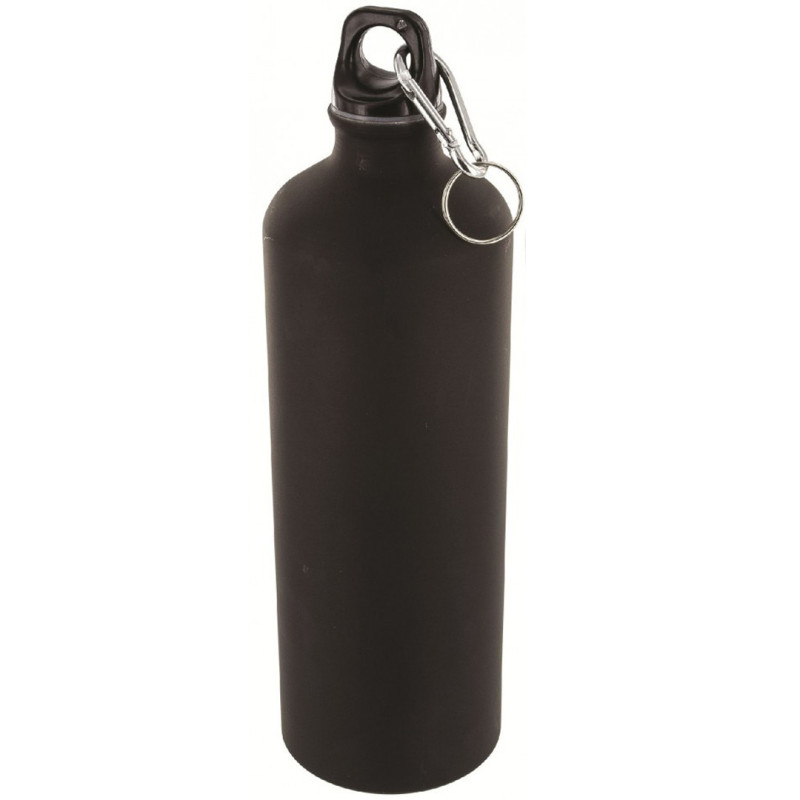 Garrafa de água de alumínio Highlander 1 litro preta