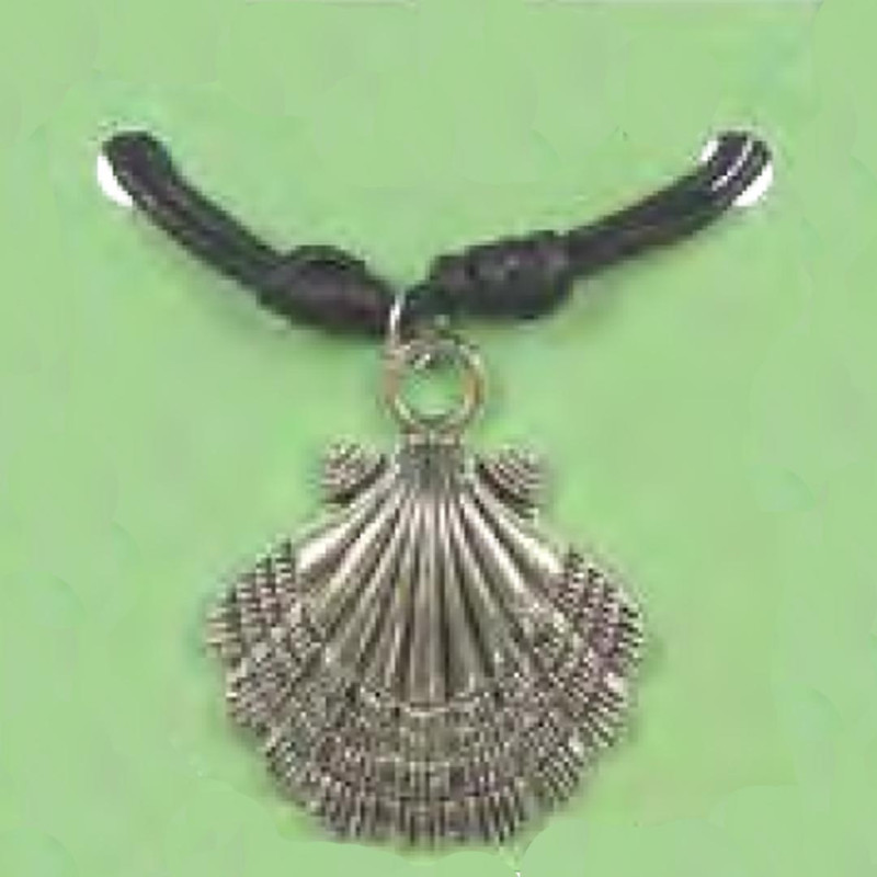 Pingente de concha de prata Camino de Santiago