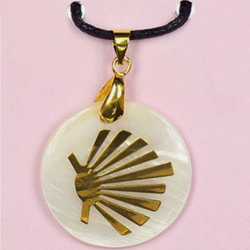 Pingente de estrela Camino tipo "nacar" dourado