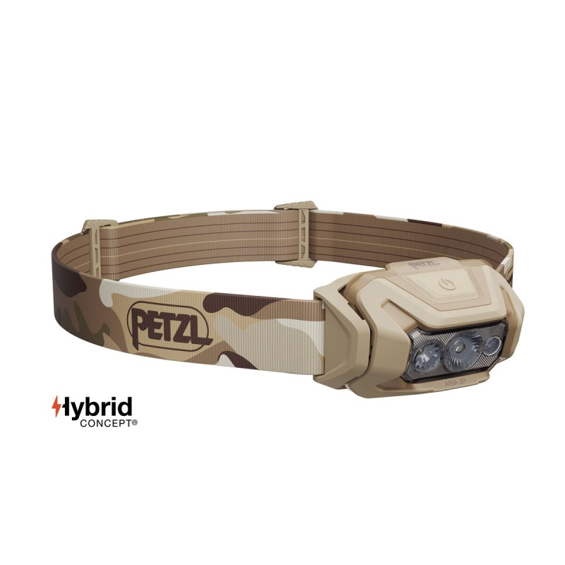 Frontal Petzl Aria 2 RGB 625 Lumens Beige-Marrón