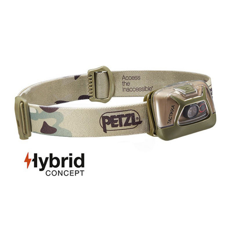Front Petzl Tactikka 200 LM Camuflagem Verde