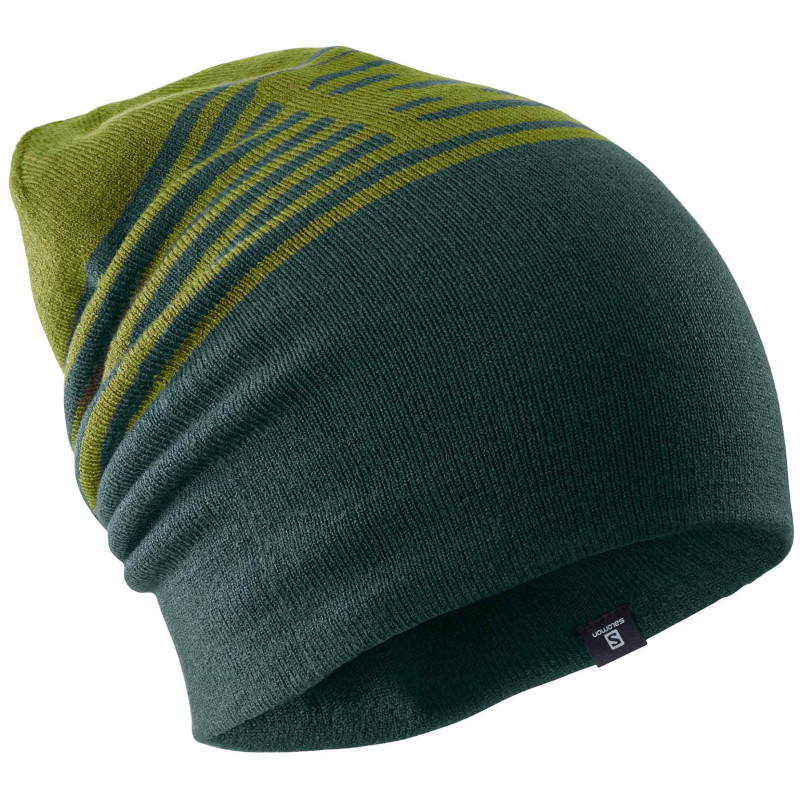 Chapéu Beanie Verde Reversível Salomon Flatspin