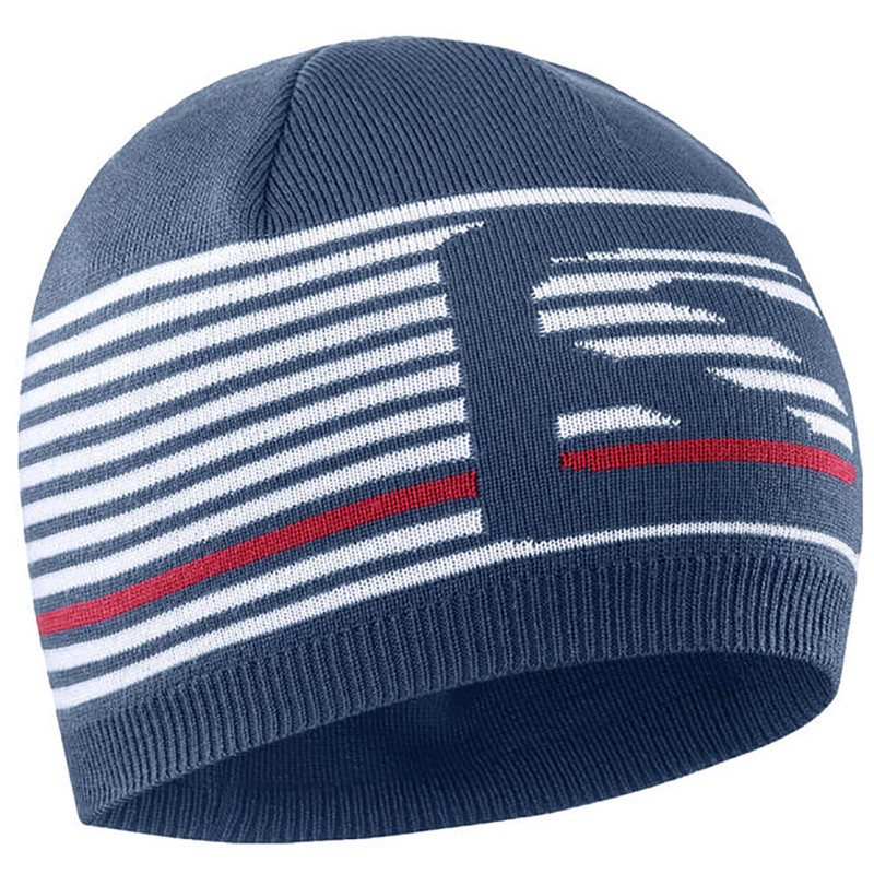 Gorro Salomon Flatspin Short Beanie Beige / Verde Azul-Blanco