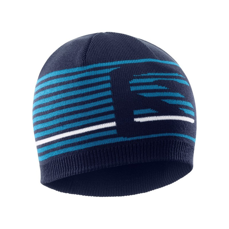 Gorro Salomon Flatspin Short Beanie Beige / Verde Azul marino