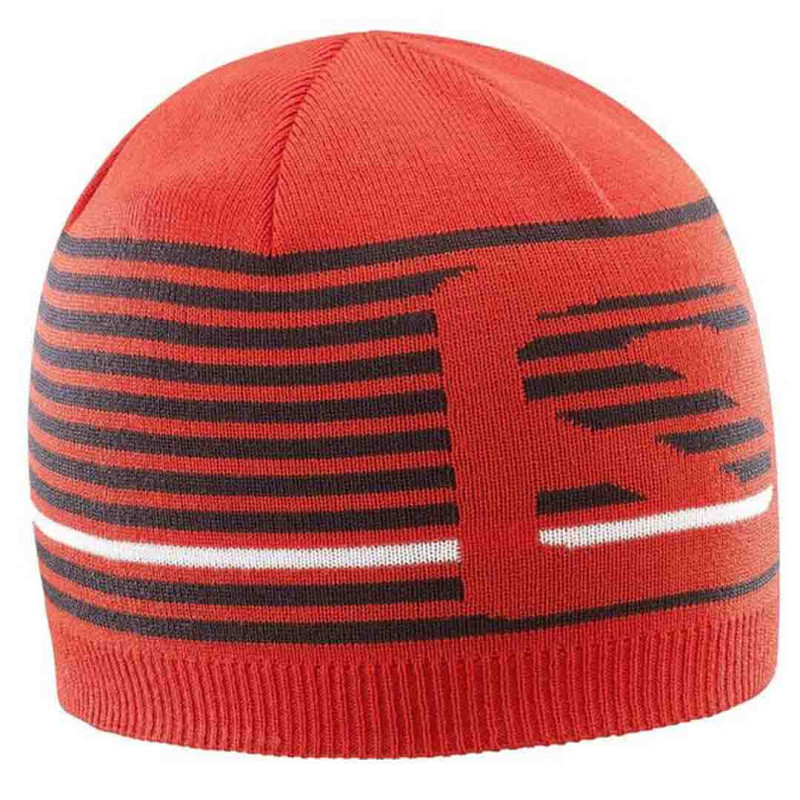 Boné Salomon Flatspin Short Beanie Vermelho / Preto