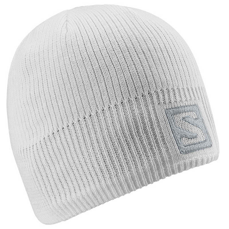 Salomon Logo Beanie Cap White