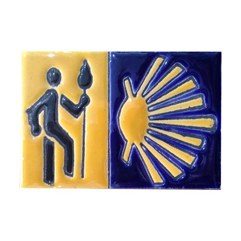 Ímã de cerâmica peregrino 5x7,5 cm