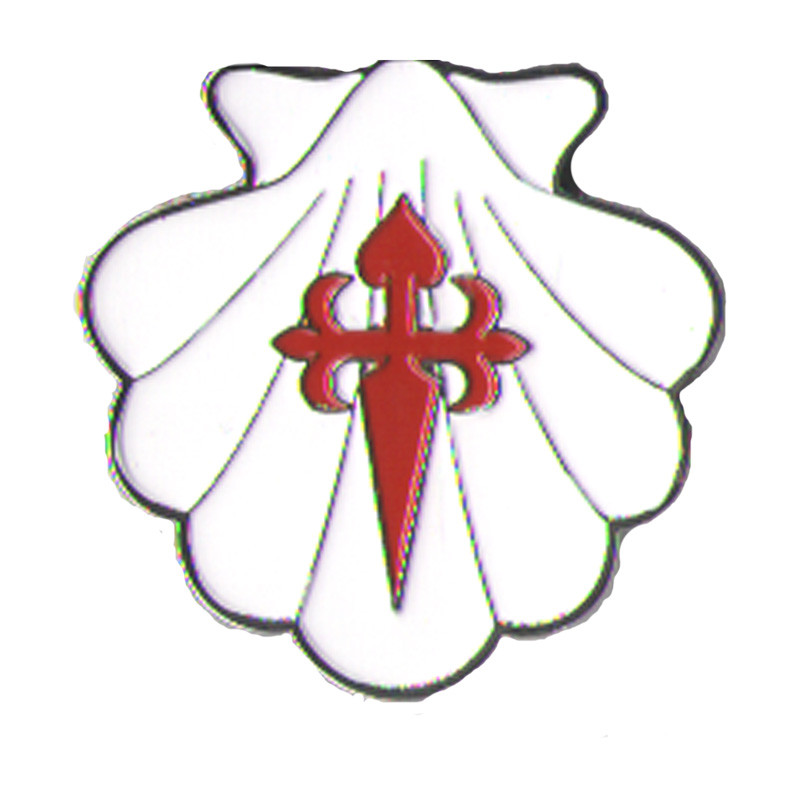 Ímã metálico Vieira Blanca com Cruz de Santiago