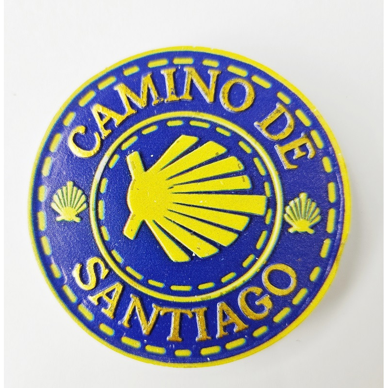 Imán Resina Estrela Redondo Caminho De Santiago MyL