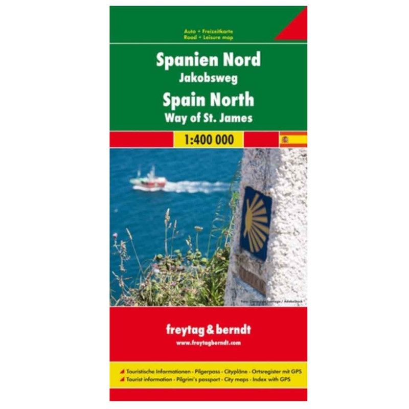 Mapa Camino de Santiago Freytag 1: 400.000