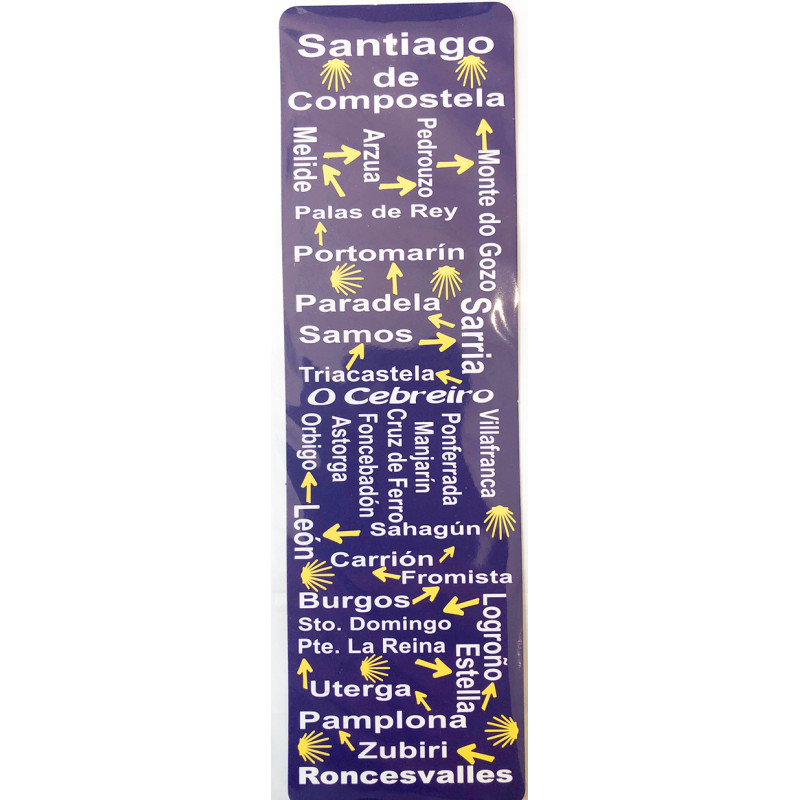 Cidades Marcador Caminho de Santiago