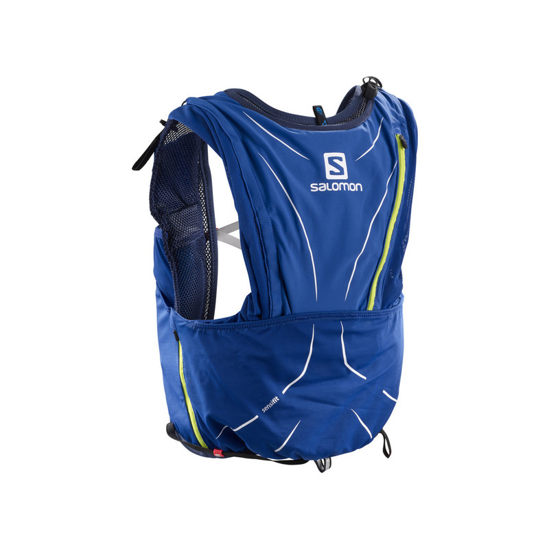 Mochila Salomon Adv Skin 12 Set Blue / Lime