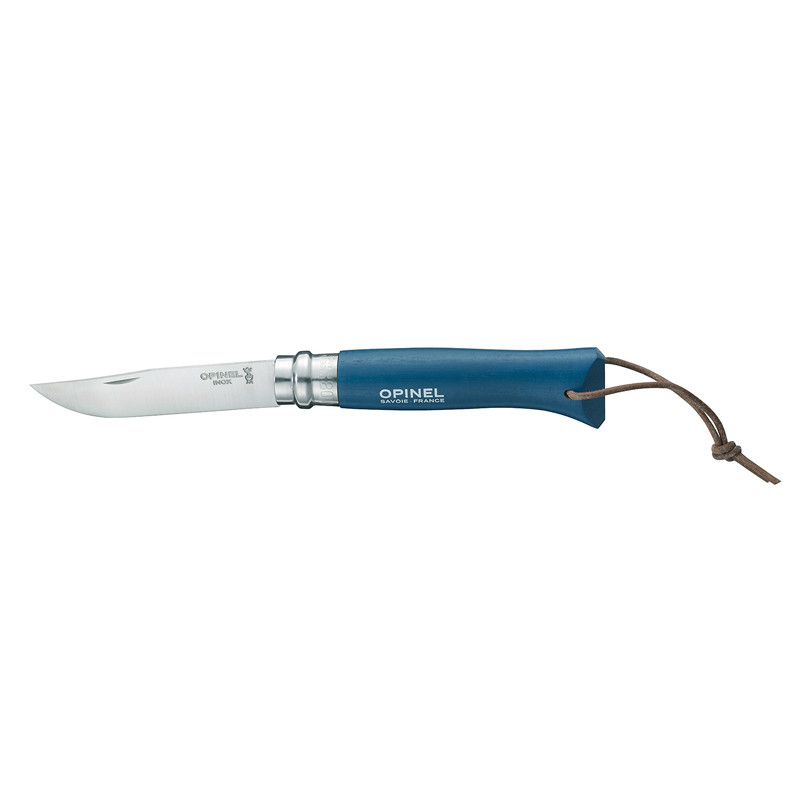 Canivete da cor Opinel n.7 Correia Azul Origens