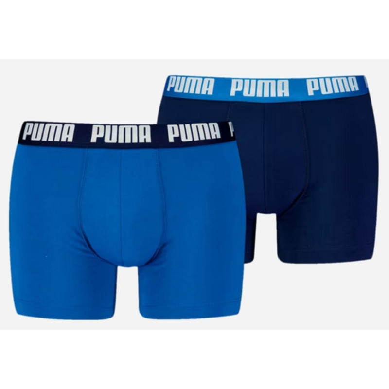 Pacote com 2 Boxers Puma Azul Marinho/Azul
