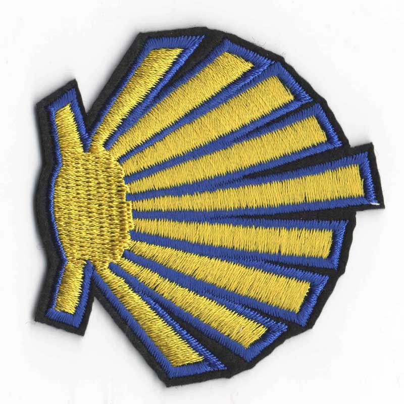 Patch bordado de vieiras Camino de Santiago