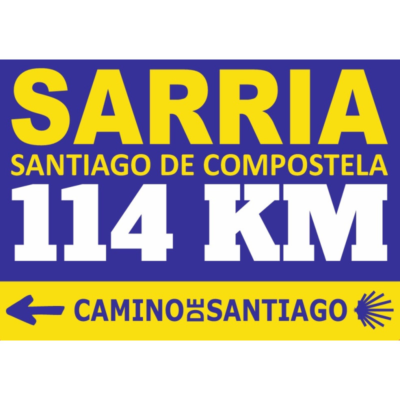 Pegatina SARRIA KM 114