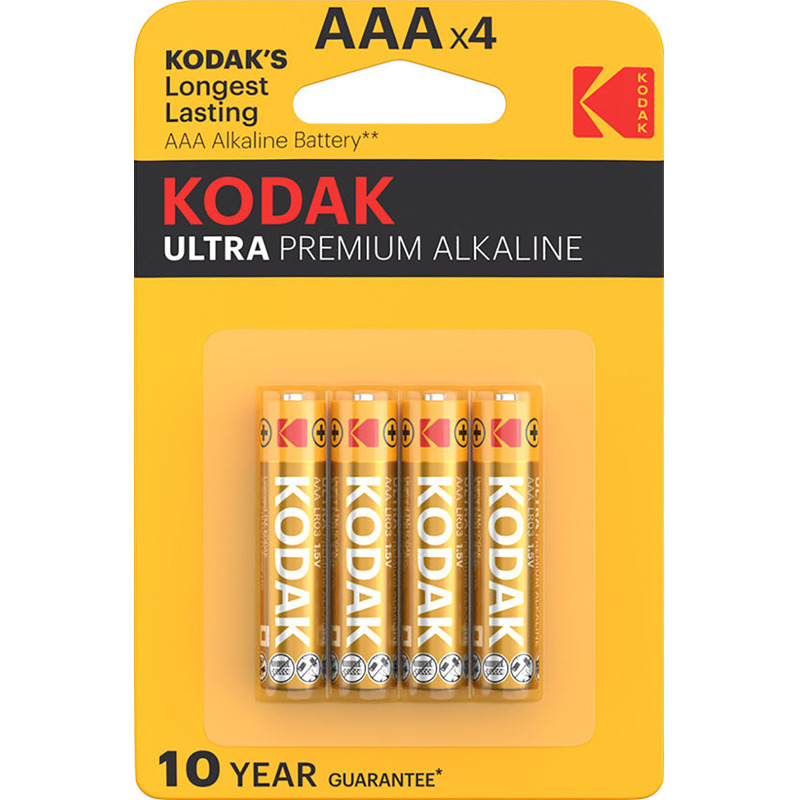 Pilhas Alcalinas Kodak Ultra Premium Alcalinas AAA LR03