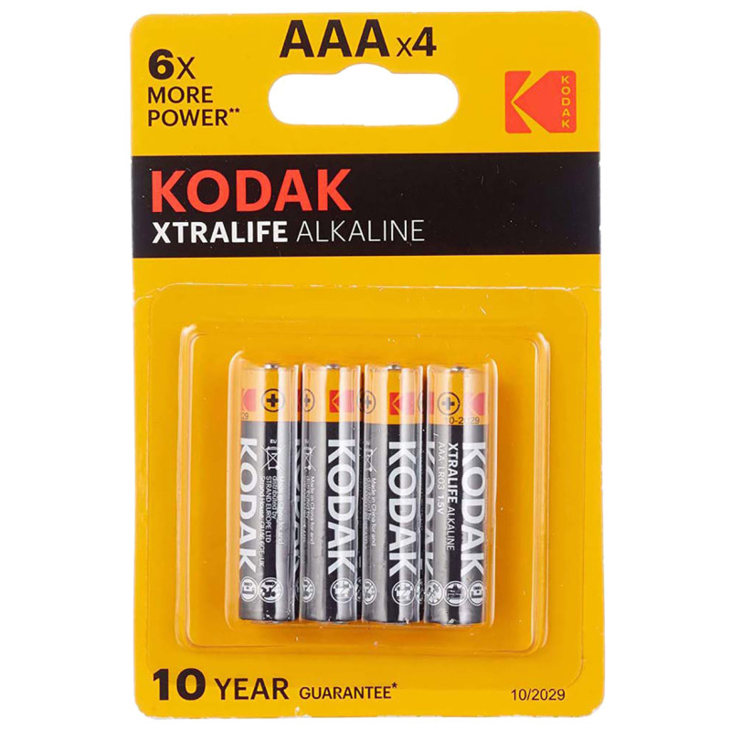 Pilhas alcalinas Kodak Xtralife AAA LR03