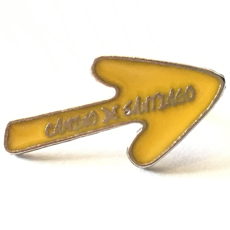 Pino Flecha de Metal Caminho de Santiago