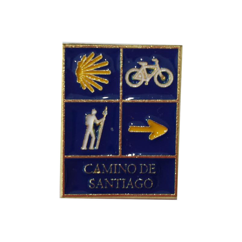 Pilgrim, Bike, Star e Arrow Pin Camino de Santiago
