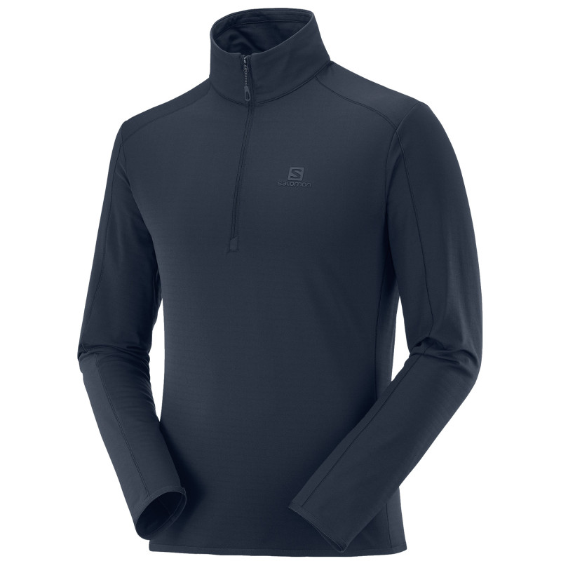 Pulôver Salomon Outrack Half Zip Azul Oscuro