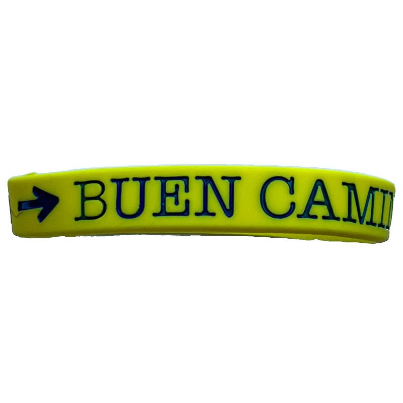 Pulseira de silicone Camino Santiago Yellow Shell