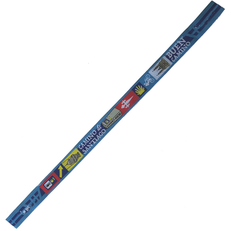 Pulseira Tecido Botafumeiro Caminho de Santiago 49 Azul