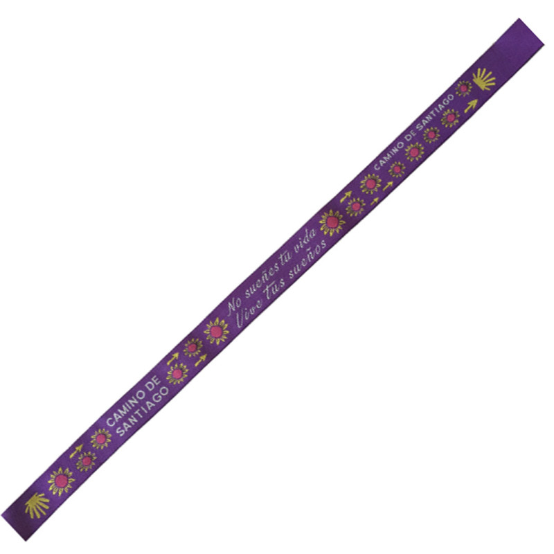 Pulseira de Tecido Don´t Dream Your Life 10 Roxo