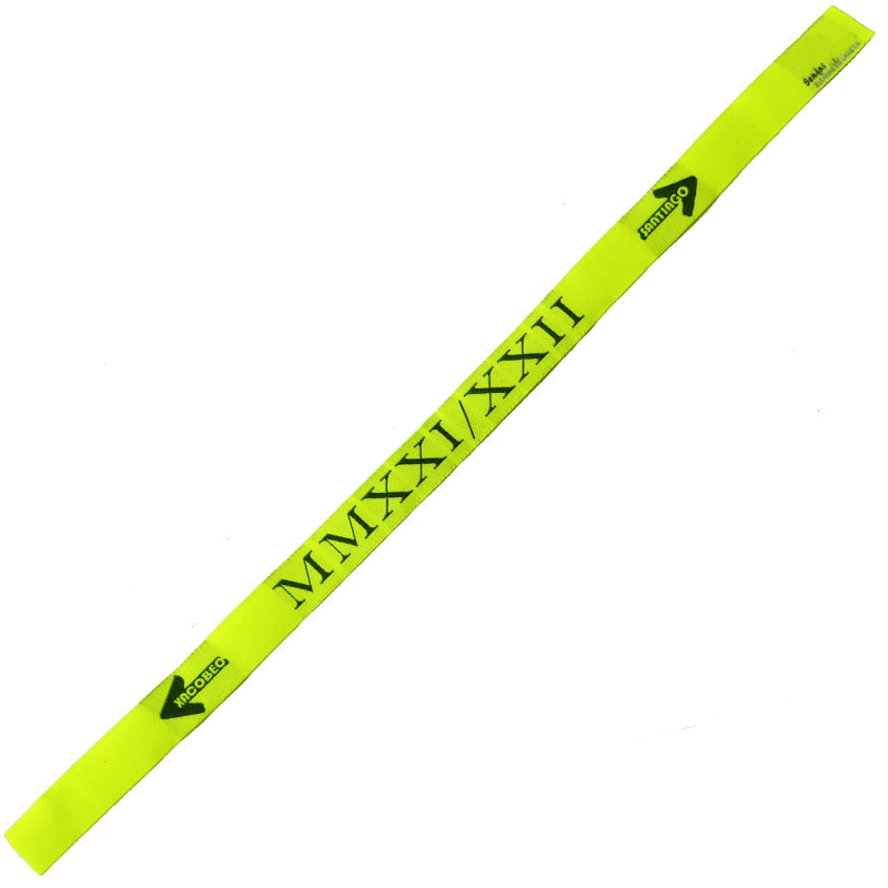 Pulseira de tecido Xacobeo MMXXI / XXII Amarelo