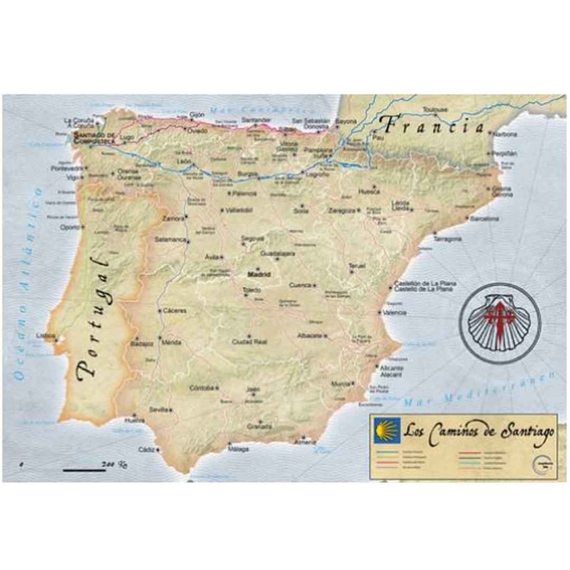 Quebra-cabeça magnético Los Caminos de Santiago 100 peças