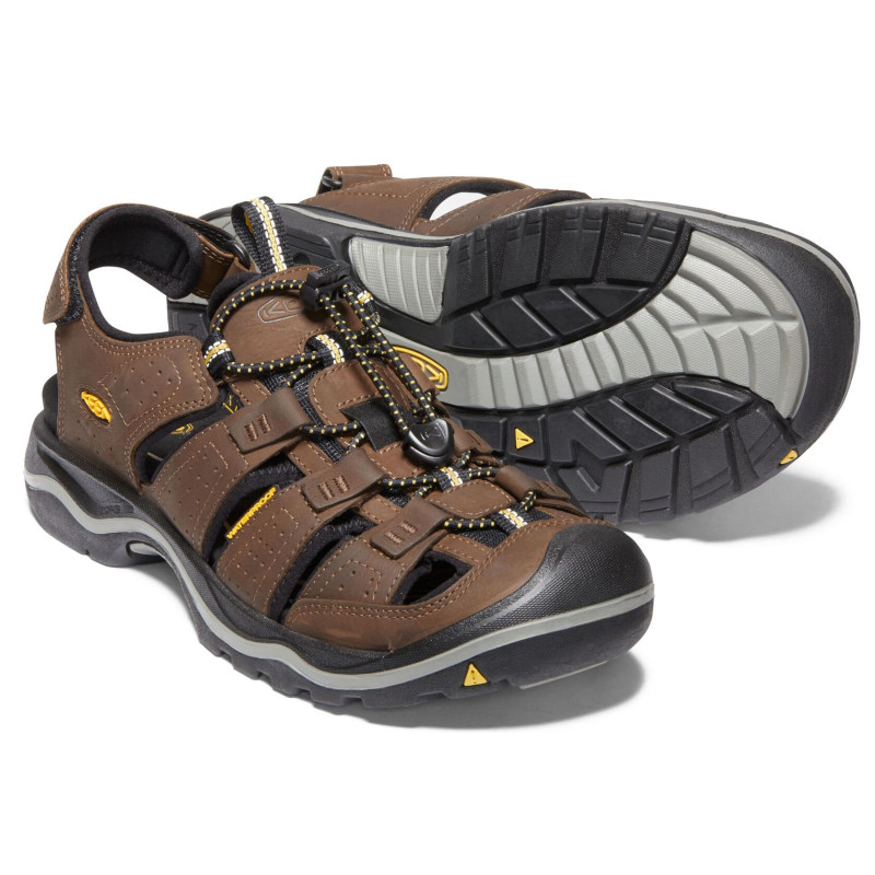 Sandália de couro marrom Keen Rialto II