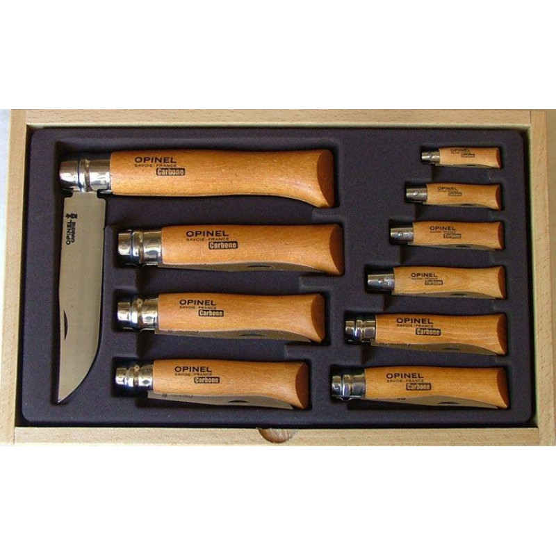Opinel Tradition Carbon Set 10 lâminas