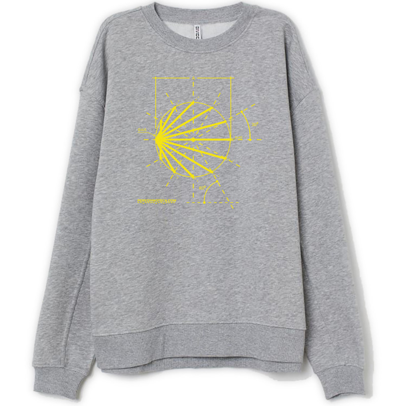 Sketch moletom de algodão Camino Grey