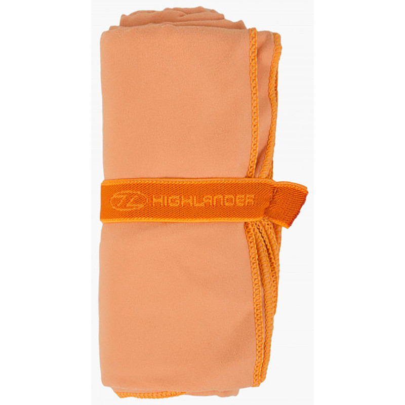 Toalha de viagem de microfibra Highlander XL laranja